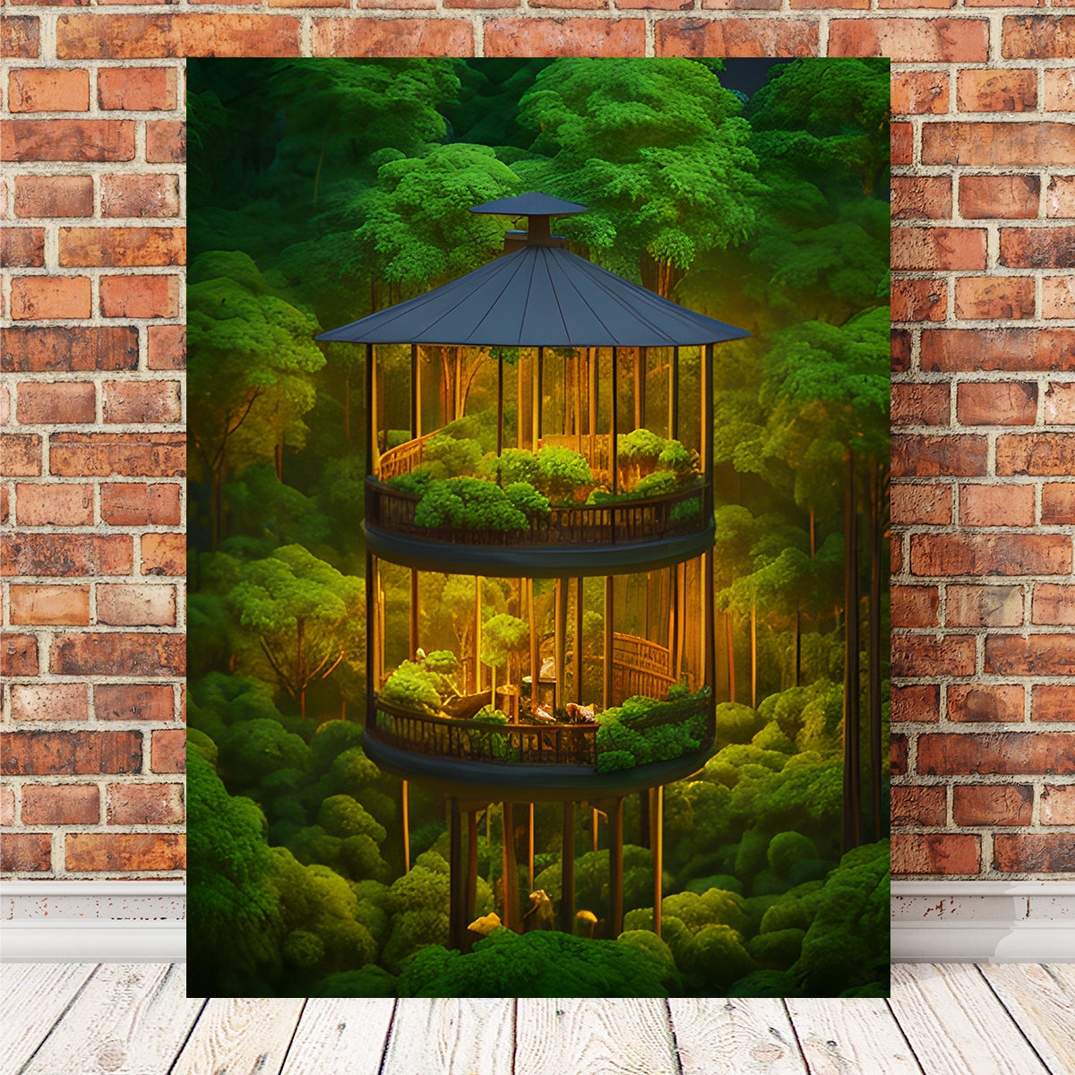 Forest Balcony Wall Art