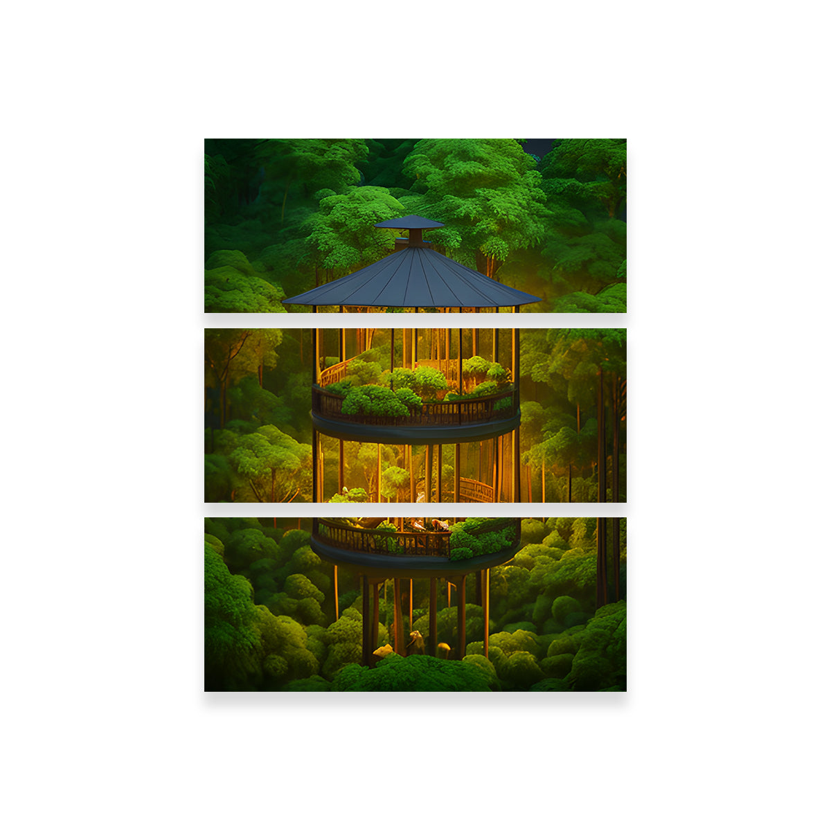 Forest Balcony Wall Art