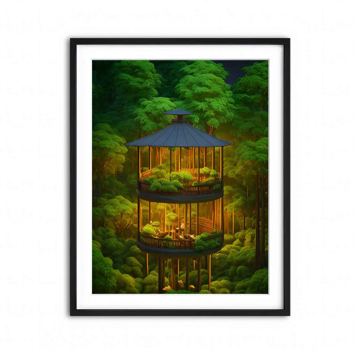 Framed Print 3x4 Black