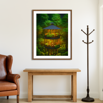 AUTO-MOCKUP ROOM | Forest Balcony Wall Art