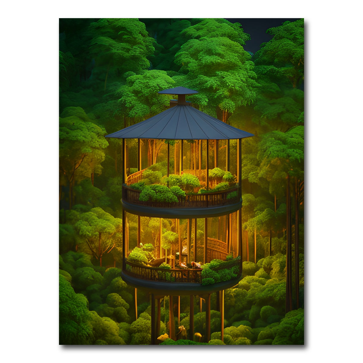 AUTO-MOCKUP WHITE | Forest Balcony | 1 Piece | Gallery Wrap Canvas | group=3x4