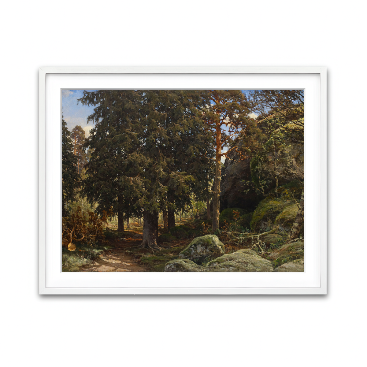 Framed Print 4x3 White