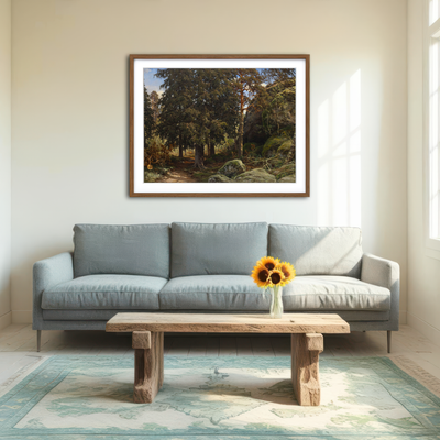 AUTO-MOCKUP ROOM | Forest Interior Wall Art