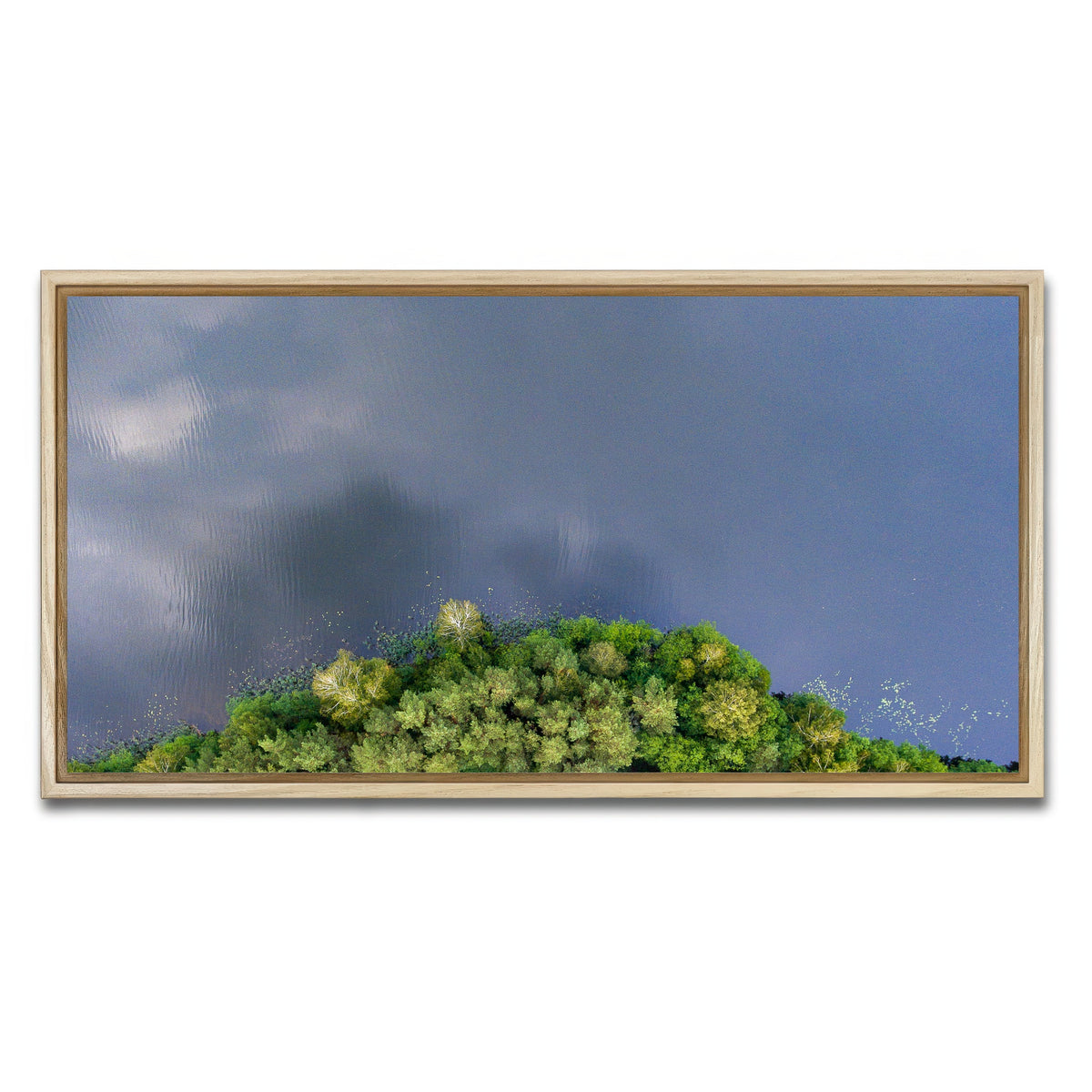 AUTO-MOCKUP WHITE | Forest Meets Water | 1 Piece | Natural Framed Canvas | group=2x1