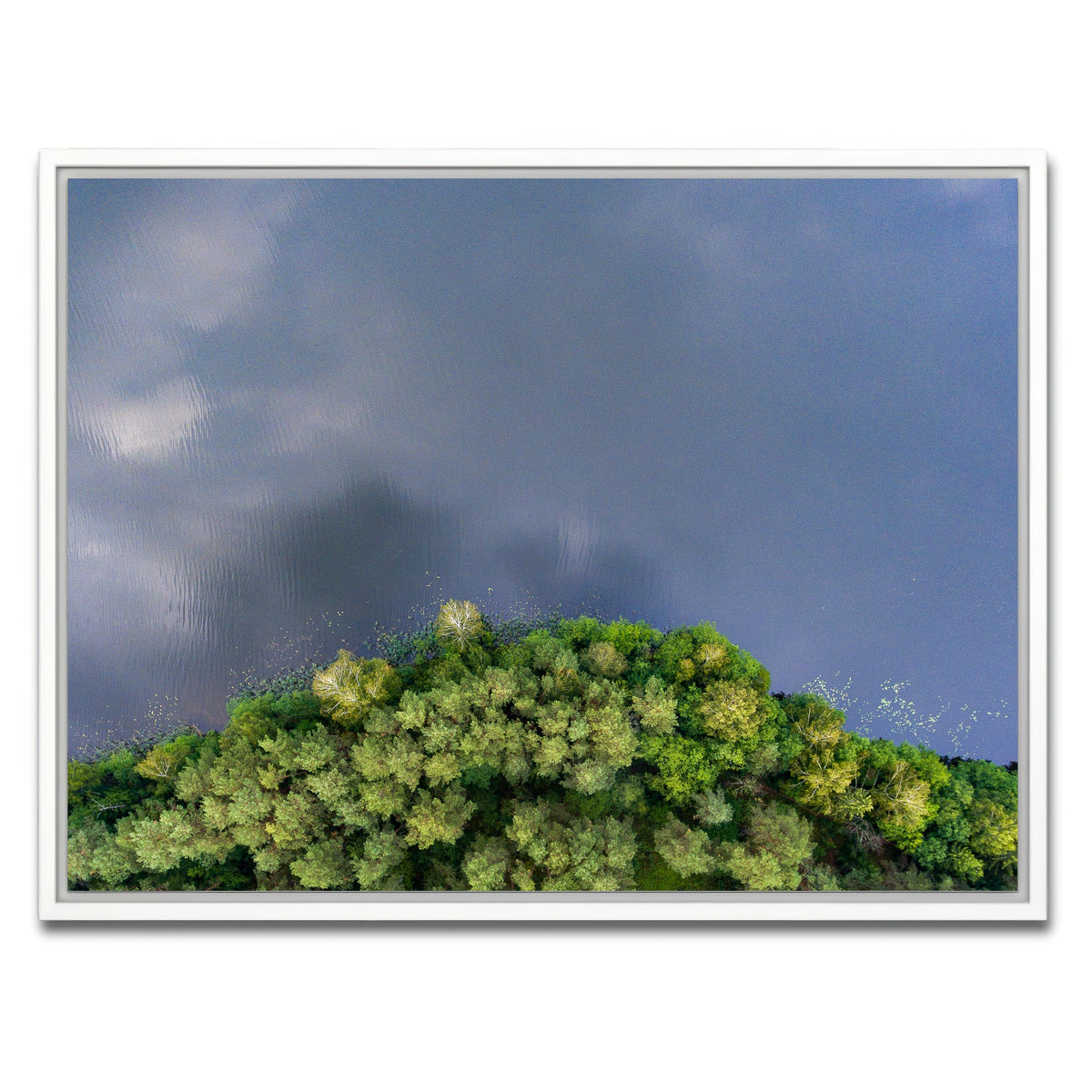 AUTO-MOCKUP WHITE | Forest Meets Water | 1 Piece | White Framed Canvas | group=4x3