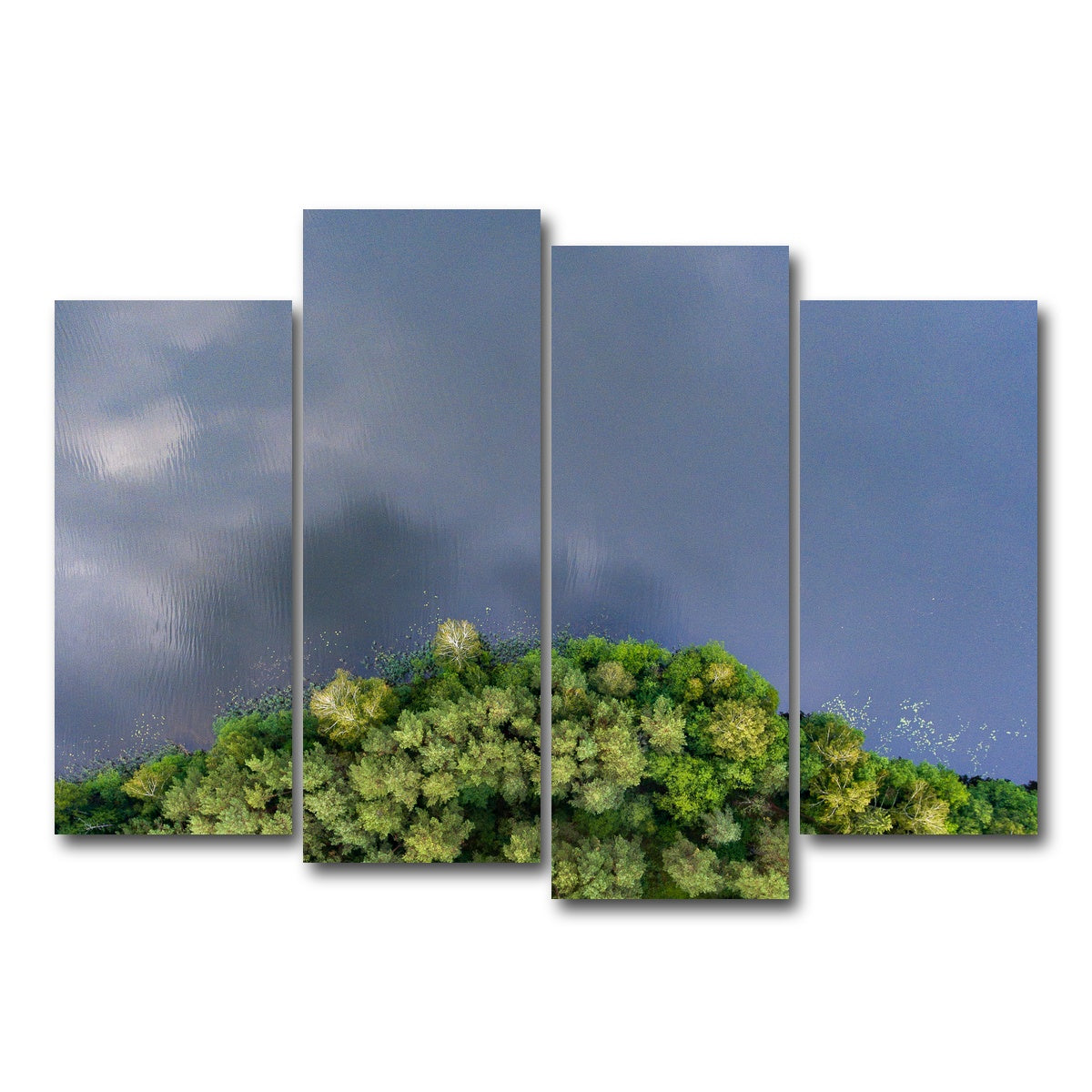 AUTO-MOCKUP WHITE | Forest Meets Water | 4 Piece | Gallery Wrap Canvas | group=4_normal