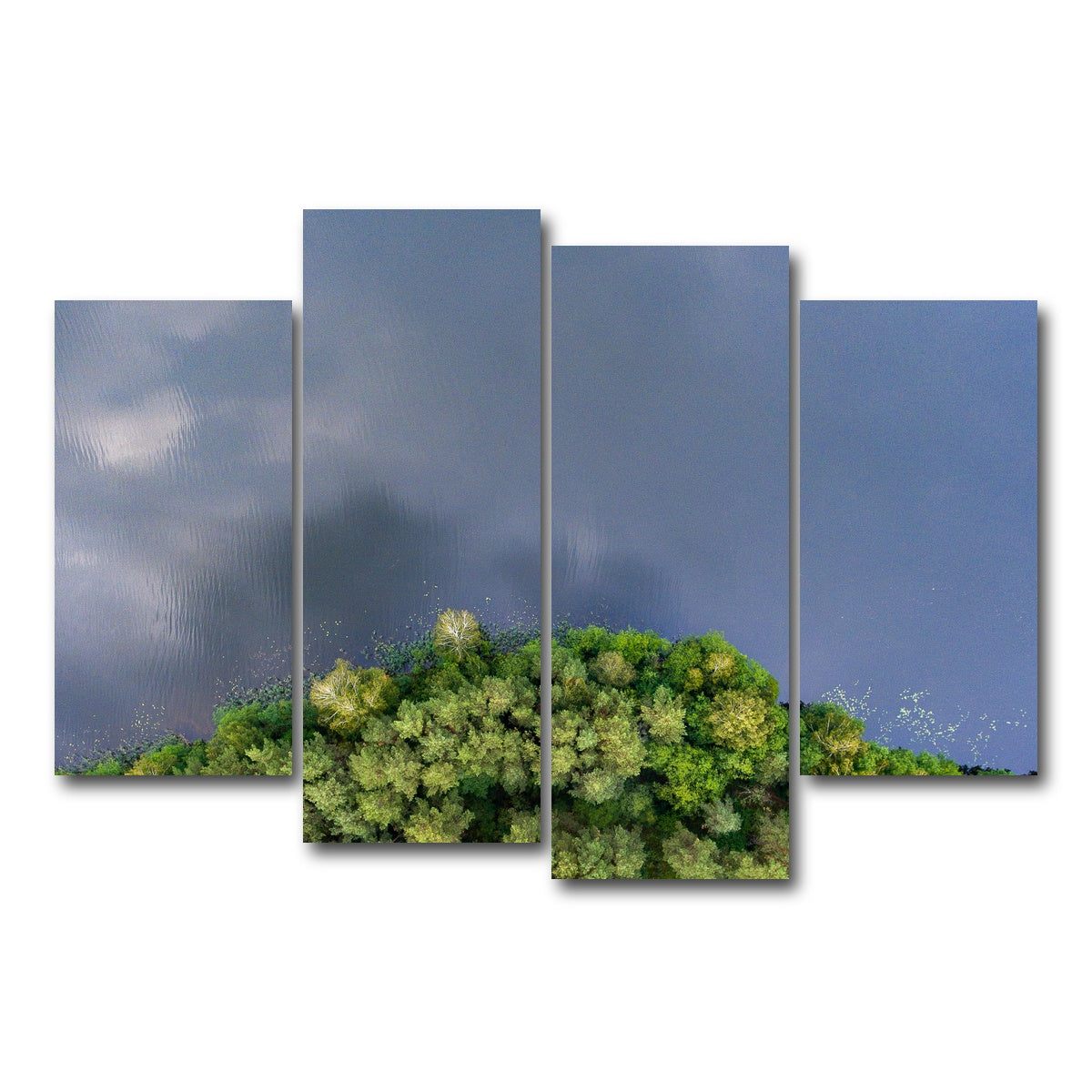 AUTO-MOCKUP WHITE | Forest Meets Water | 4 Piece | Gallery Wrap Canvas | group=4_short