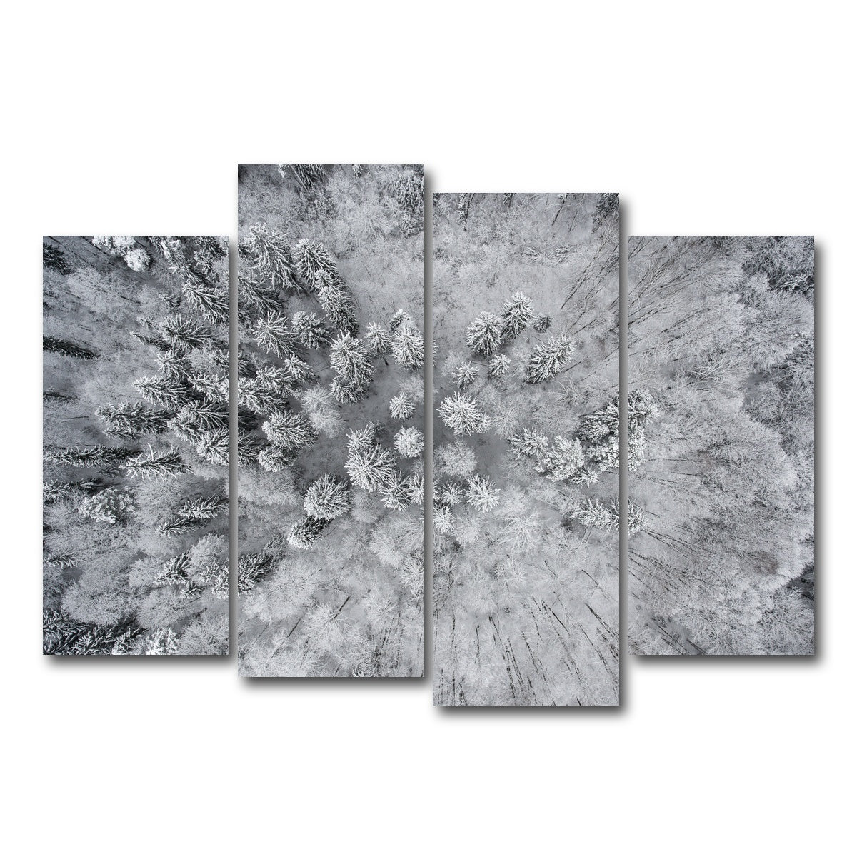 AUTO-MOCKUP WHITE | Forest Snow | 4 Piece | Gallery Wrap Canvas | group=4_normal