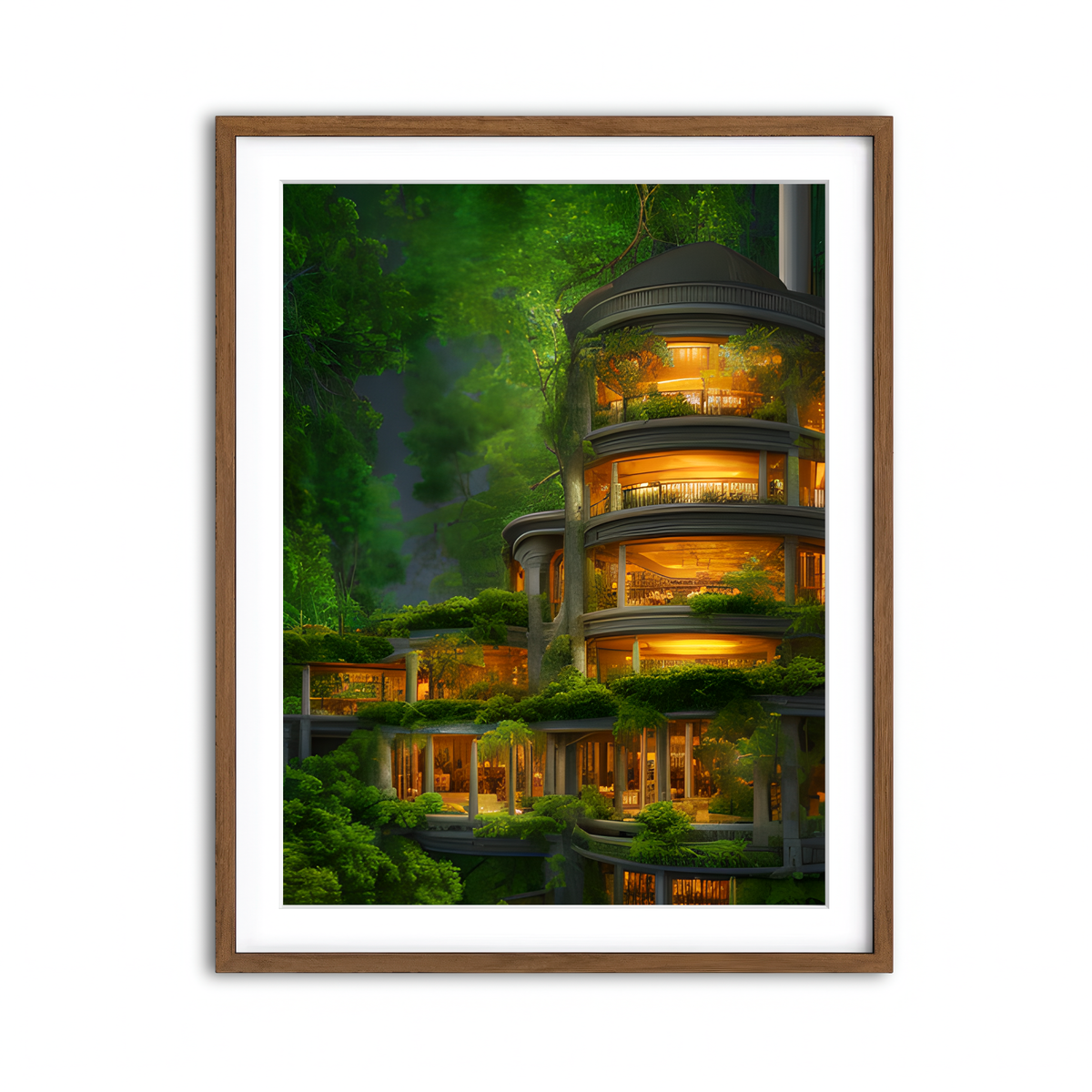 Framed Print 3x4 Walnut