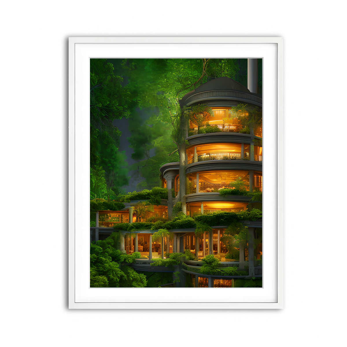 Framed Print 3x4 White