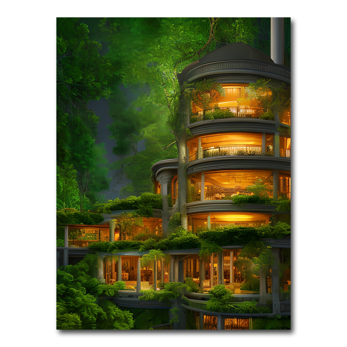 AUTO-MOCKUP WHITE | Forest Terrace | 1 Piece | Gallery Wrap Canvas | group=3x4