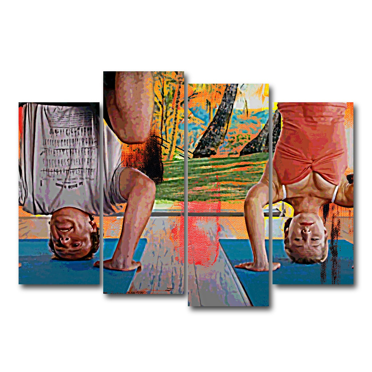 AUTO-MOCKUP WHITE | Forgetting Sarah Marshall | 4 Piece | Gallery Wrap Canvas | group=4_normal