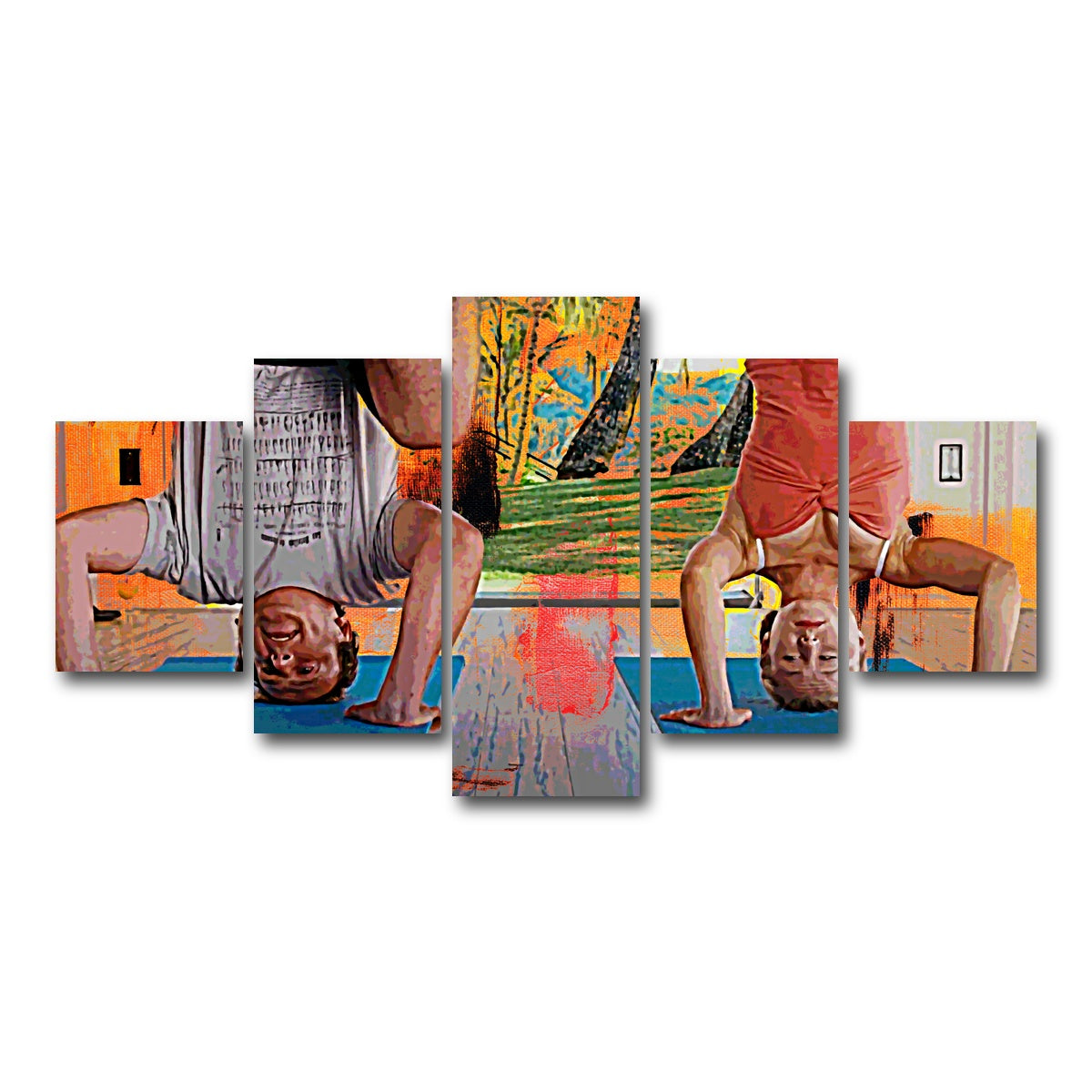 AUTO-MOCKUP WHITE | Forgetting Sarah Marshall | 5 Piece | Gallery Wrap Canvas | group=5_short