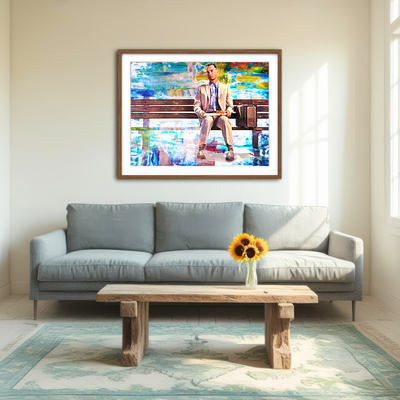 AUTO-MOCKUP ROOM | Forrest Gump Wall Art