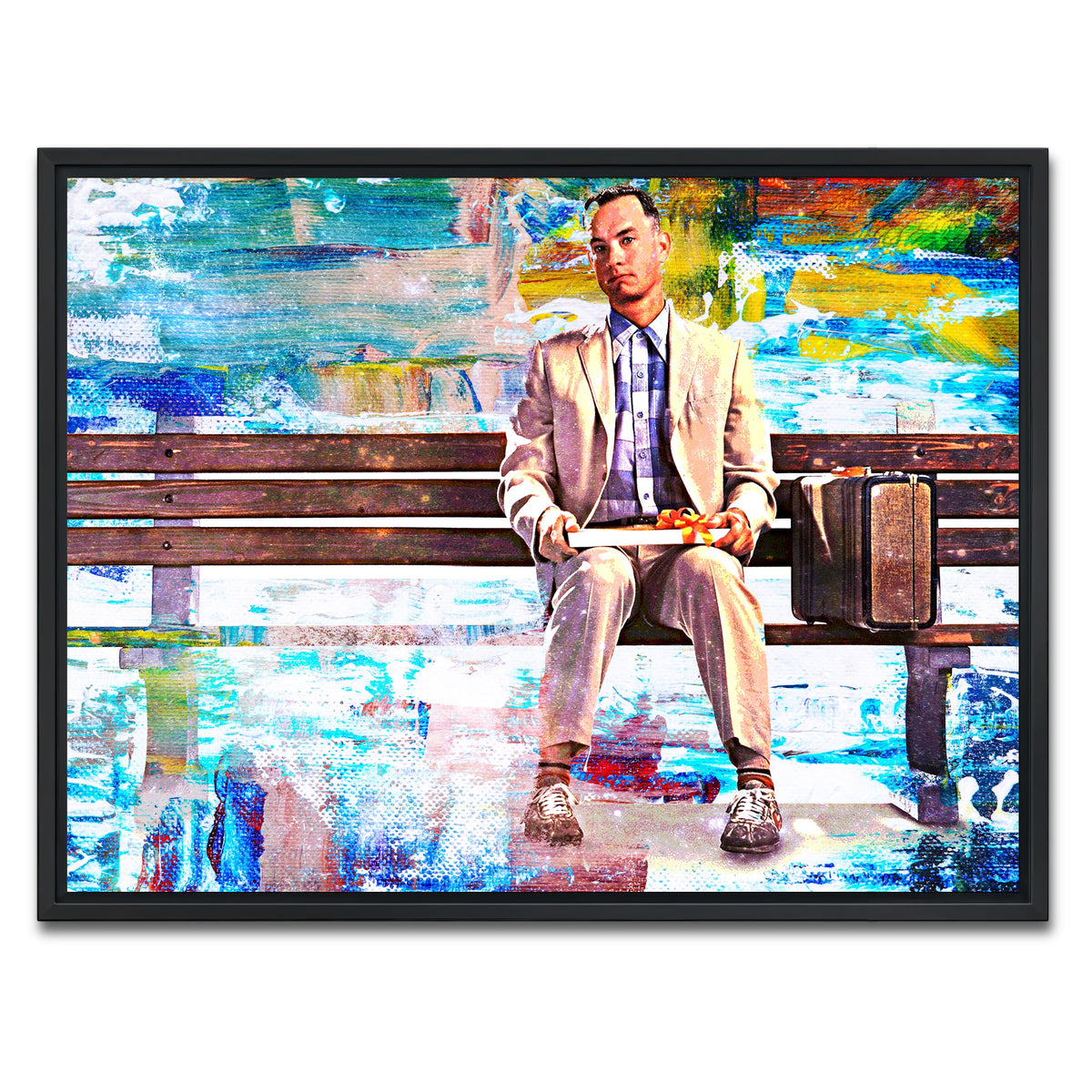 AUTO-MOCKUP WHITE | Forrest Gump | 1 Piece | Black Framed Canvas | group=4x3