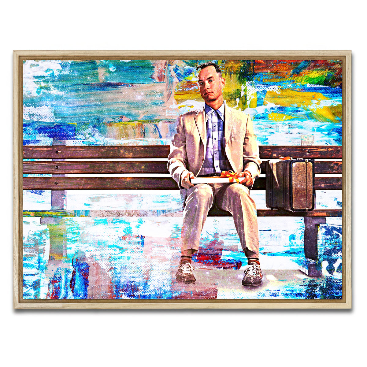 AUTO-MOCKUP WHITE | Forrest Gump | 1 Piece | Natural Framed Canvas | group=4x3