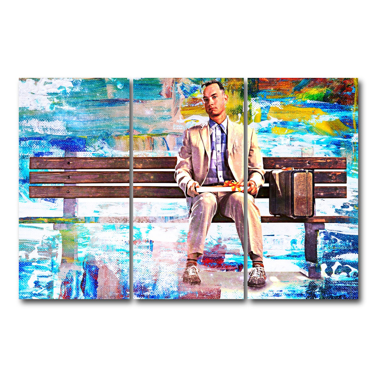 AUTO-MOCKUP WHITE | Forrest Gump | 3 Piece | Gallery Wrap Canvas | group=12x24