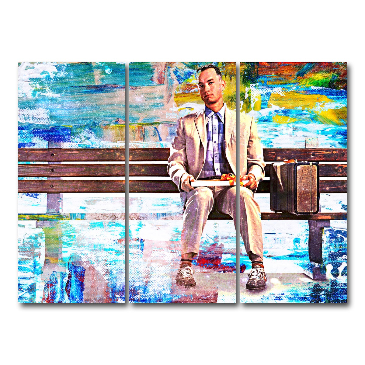 AUTO-MOCKUP WHITE | Forrest Gump | 3 Piece | Gallery Wrap Canvas | group=8x18