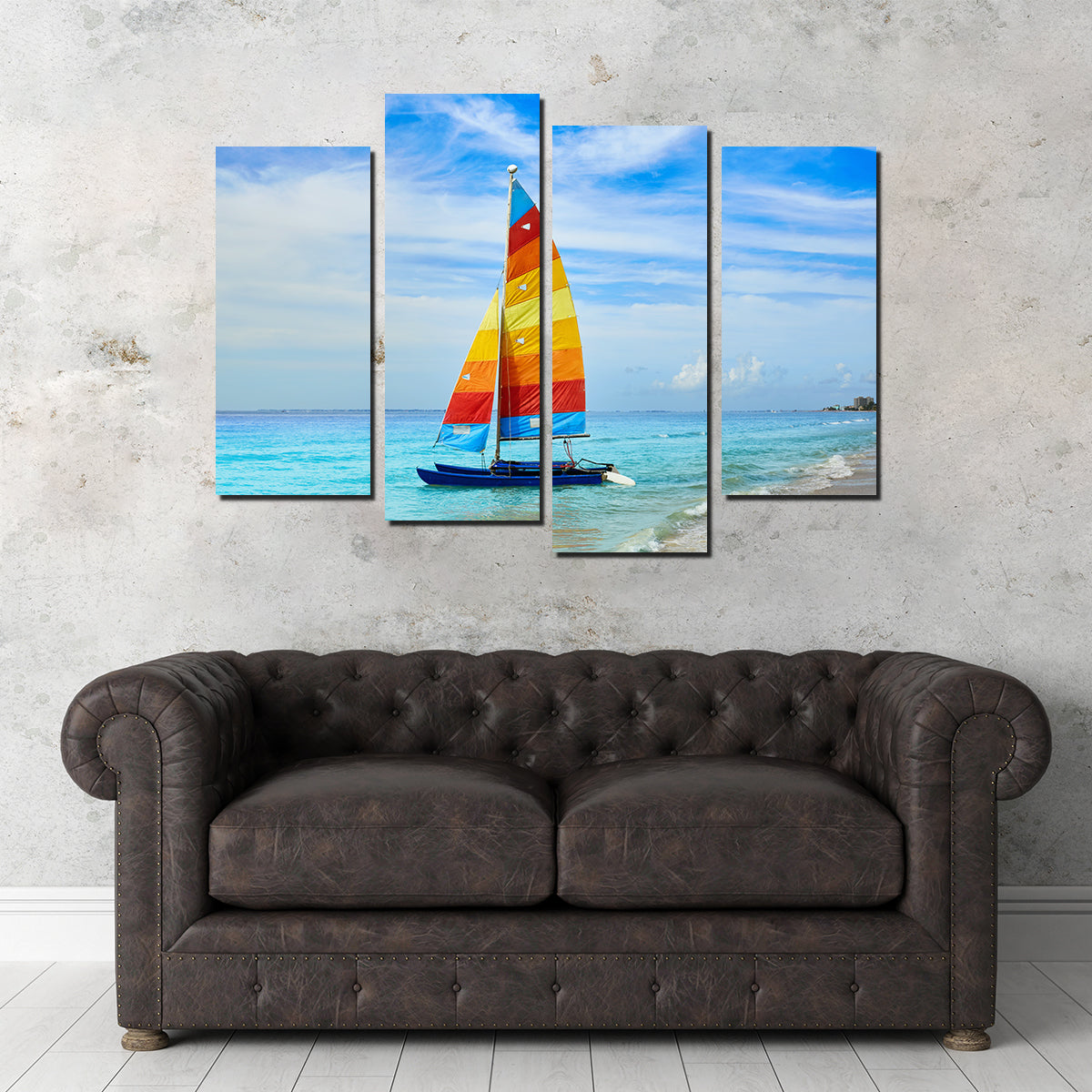 Fort Myers Beach Sailboat Wall Art