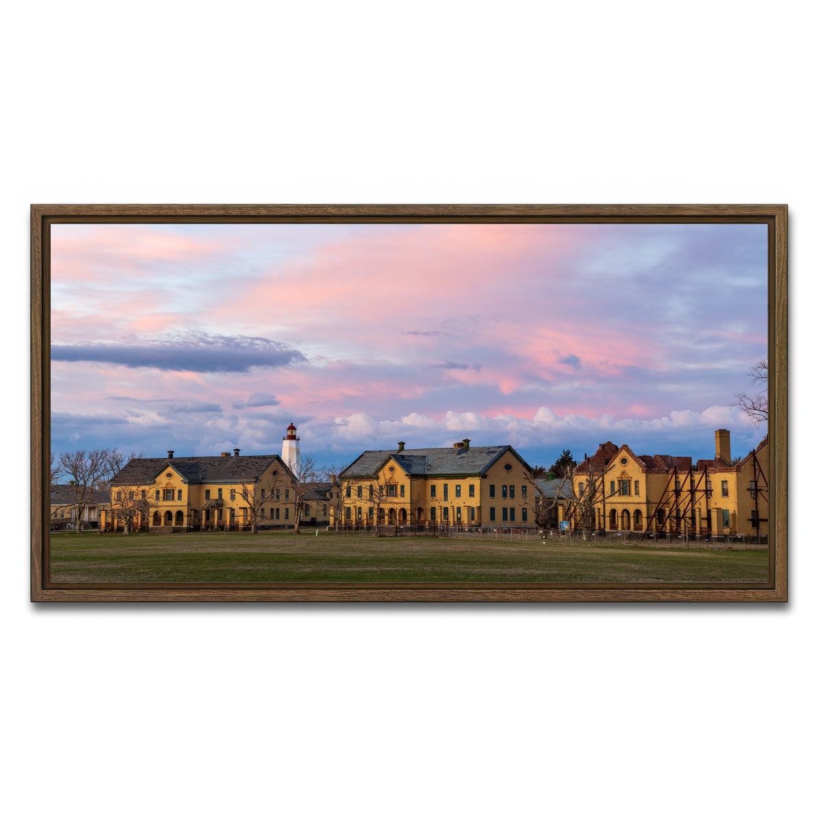 AUTO-MOCKUP WHITE | Fort Hancock, NJ | 1 Piece | Walnut Framed Canvas | group=2x1