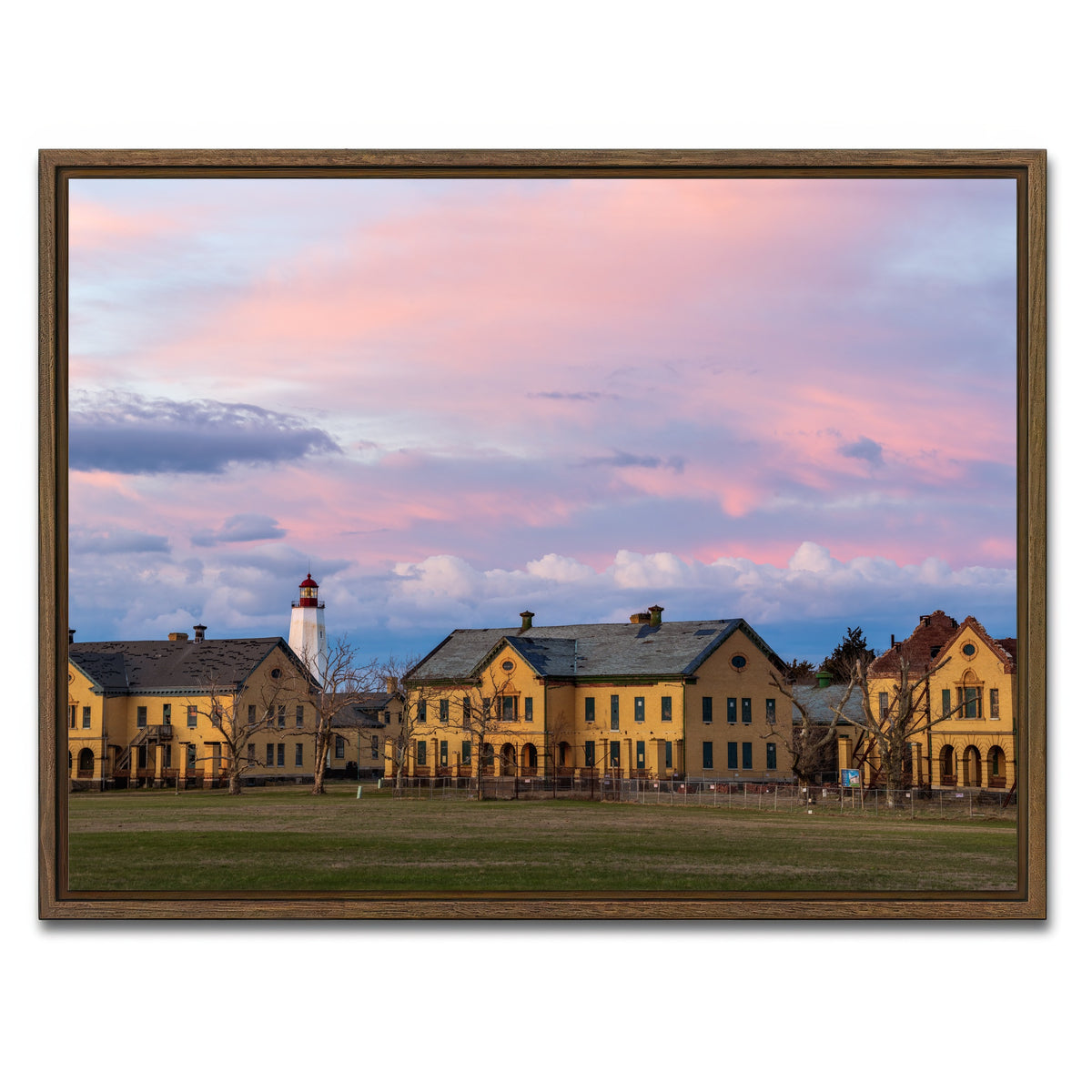 AUTO-MOCKUP WHITE | Fort Hancock, NJ | 1 Piece | Walnut Framed Canvas | group=4x3