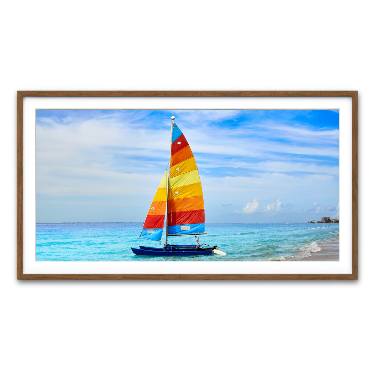 Framed Print 2x1 Walnut