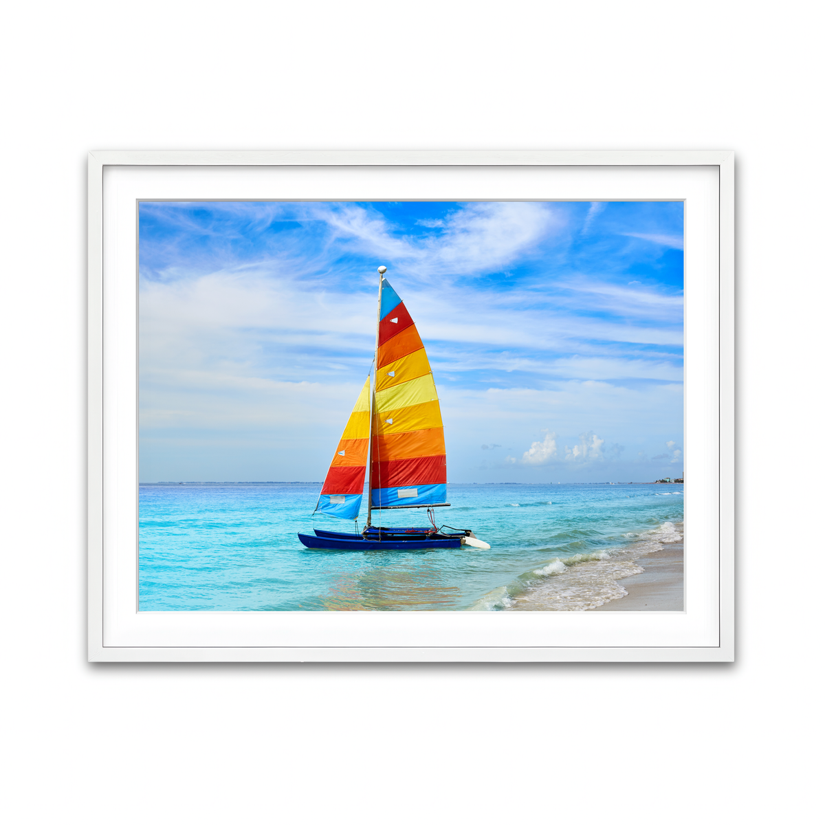 Framed Print 4x3 White