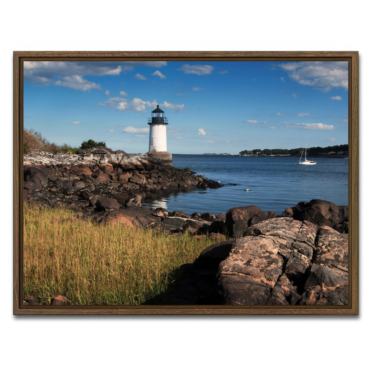AUTO-MOCKUP WHITE | Fort Pickering | 1 Piece | Walnut Framed Canvas | group=4x3