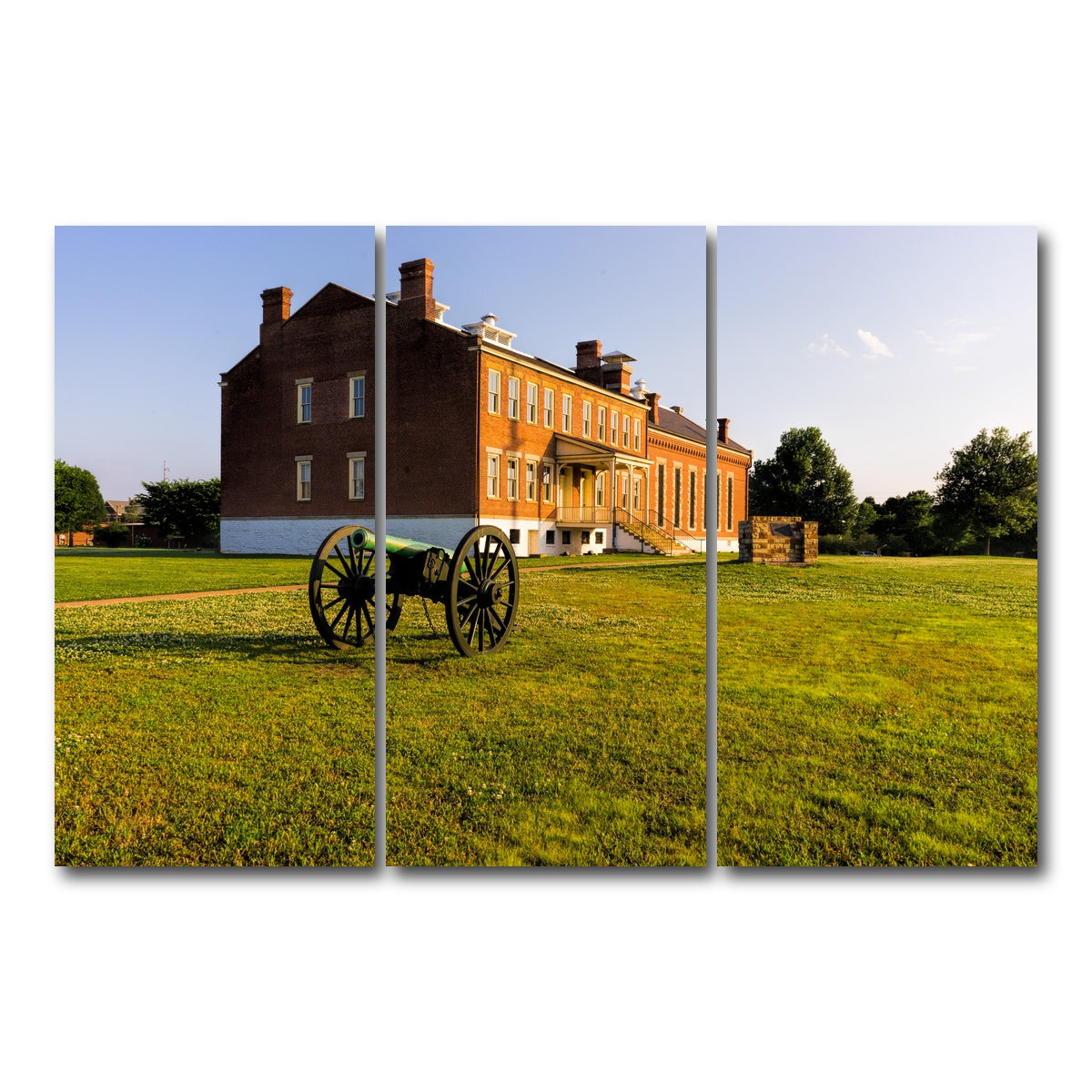 AUTO-MOCKUP WHITE | Fort Smith National Historic Site | 3 Piece | Gallery Wrap Canvas | group=12x24