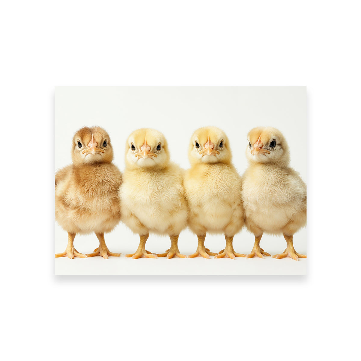 Four Baby Chickens Wall Art