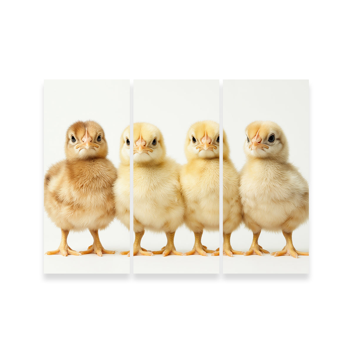 Four Baby Chickens Wall Art