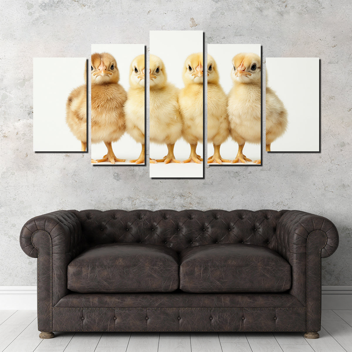 Four Baby Chickens Wall Art
