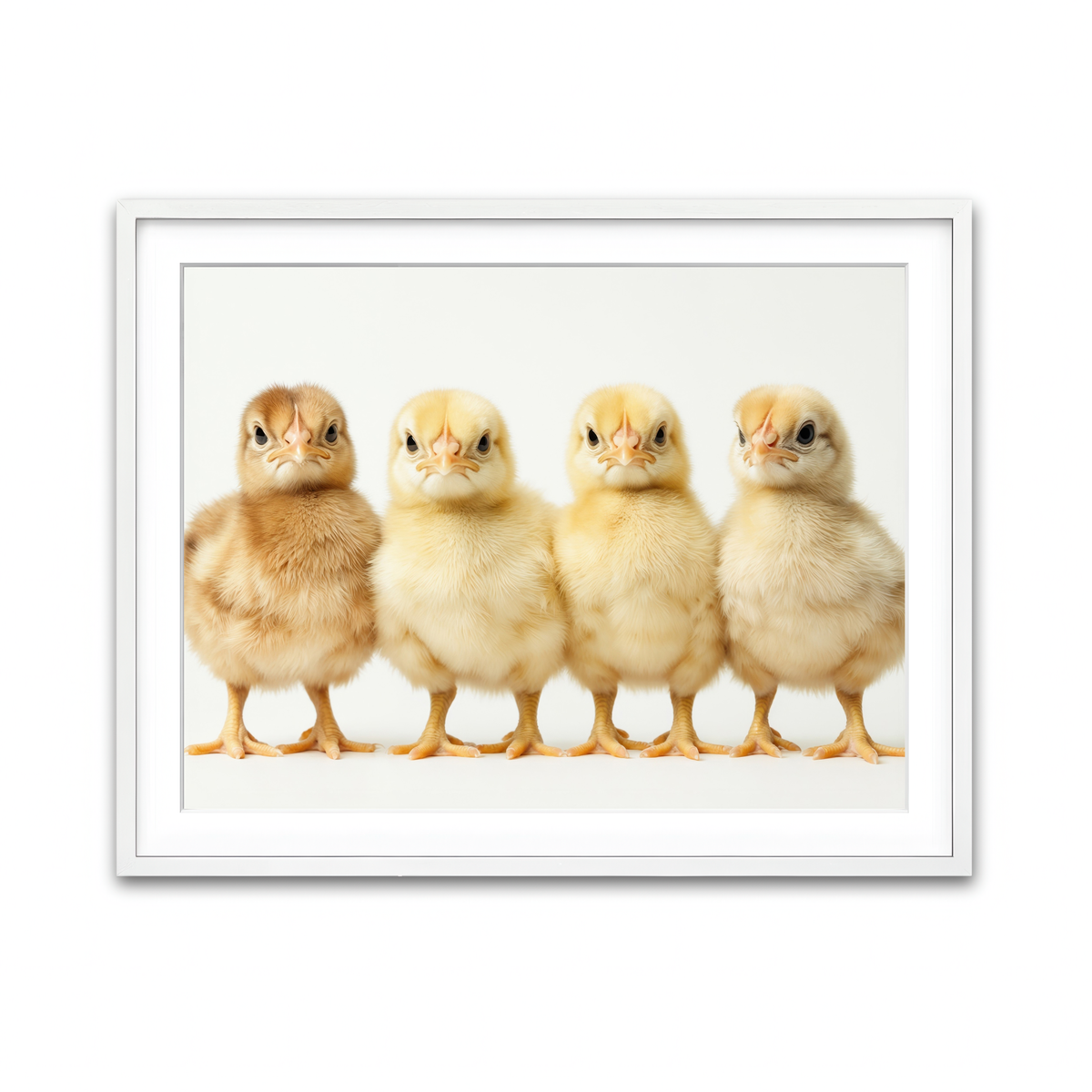 Framed Print 4x3 White