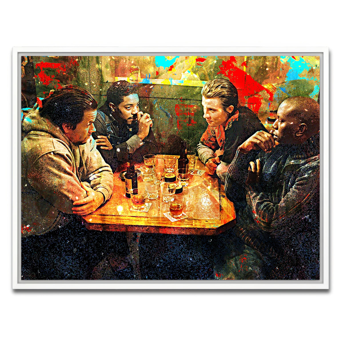 AUTO-MOCKUP WHITE | Four Brothers | 1 Piece | White Framed Canvas | group=4x3