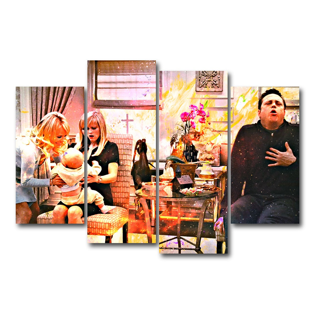 AUTO-MOCKUP WHITE | Four Christmases | 4 Piece | Gallery Wrap Canvas | group=4_short