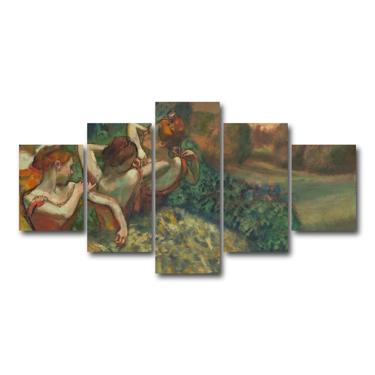 AUTO-MOCKUP WHITE | Four Dancers | 5 Piece | Gallery Wrap Canvas | group=5_short