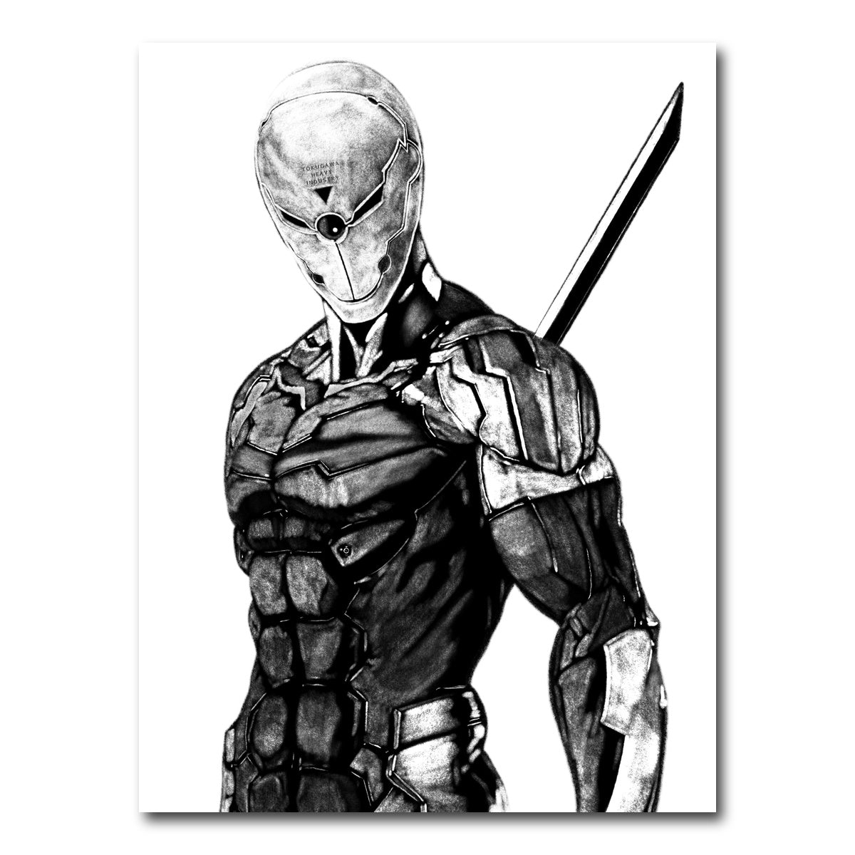 AUTO-MOCKUP WHITE | Fox Grayscale | 1 Piece | Gallery Wrap Canvas | group=3x4