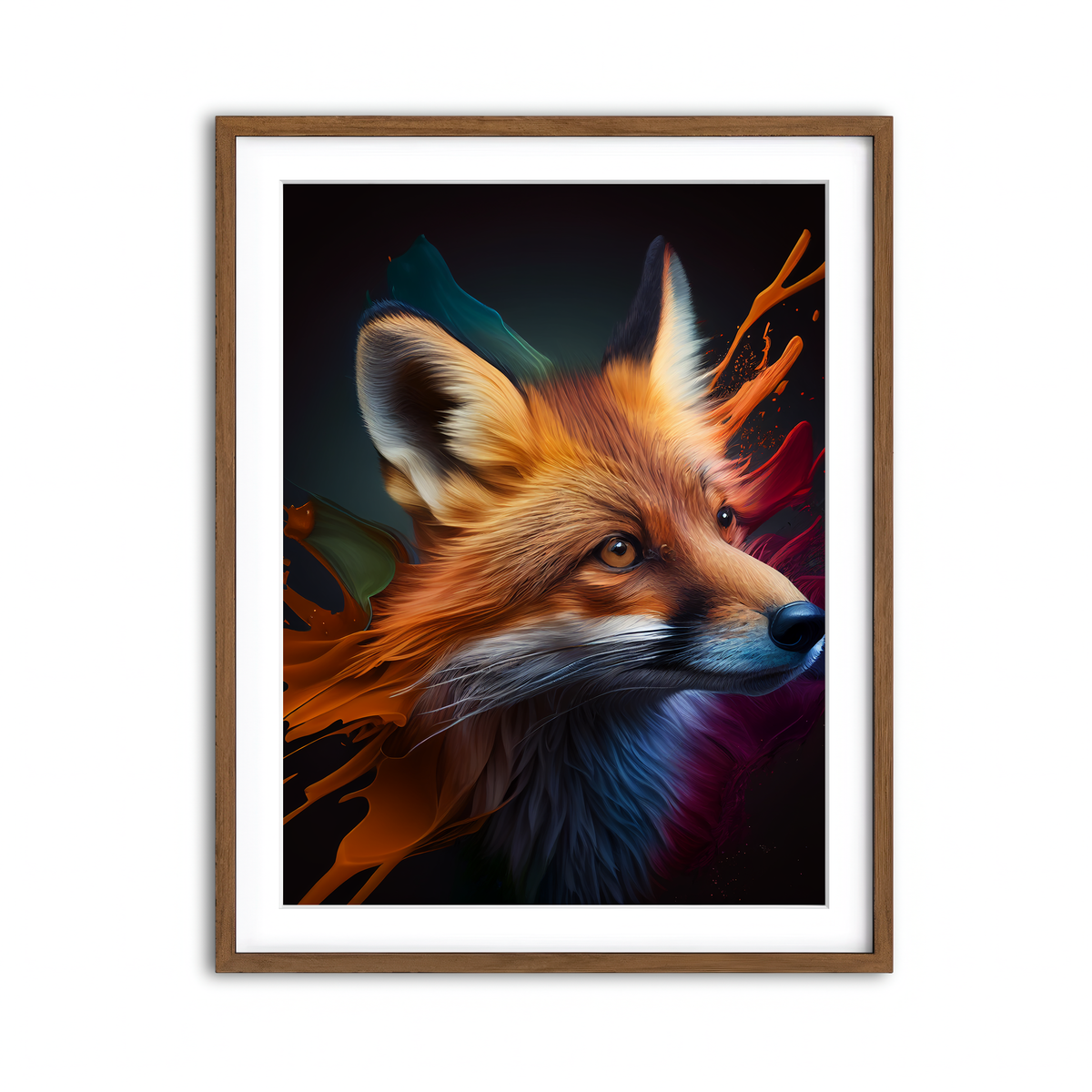 Framed Print 3x4 Walnut