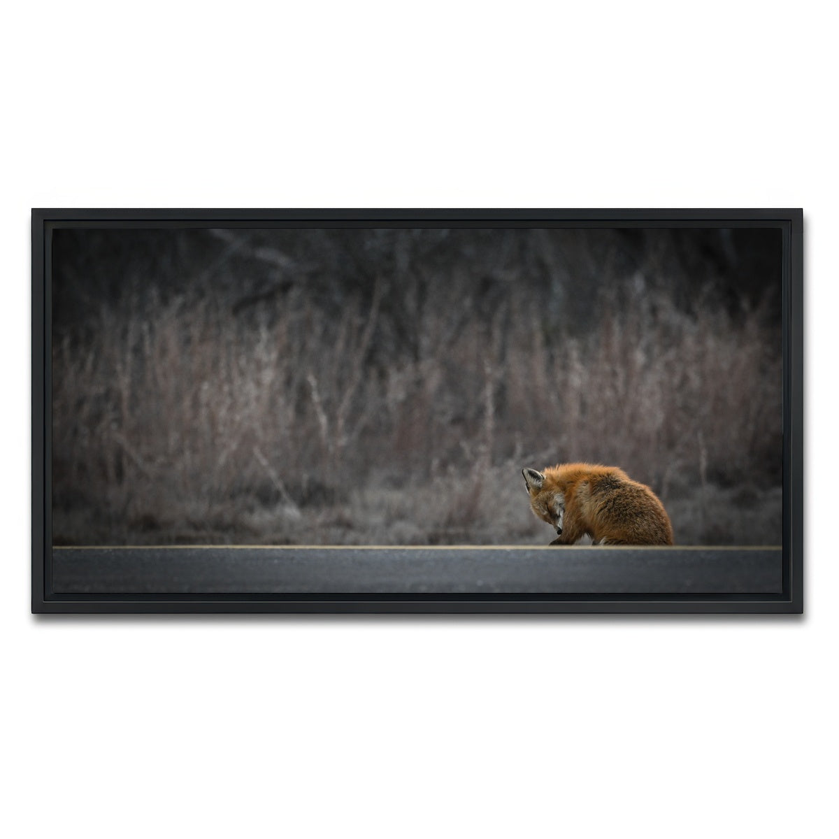 AUTO-MOCKUP WHITE | Fox Road | 1 Piece | Black Framed Canvas | group=2x1