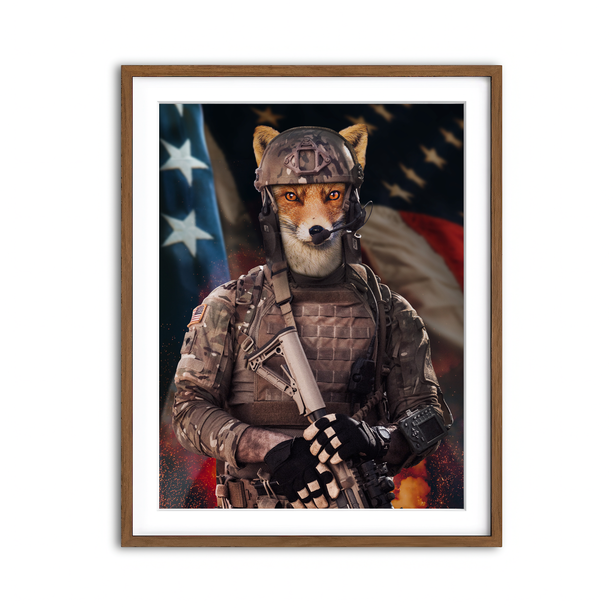 Framed Print 3x4 Walnut