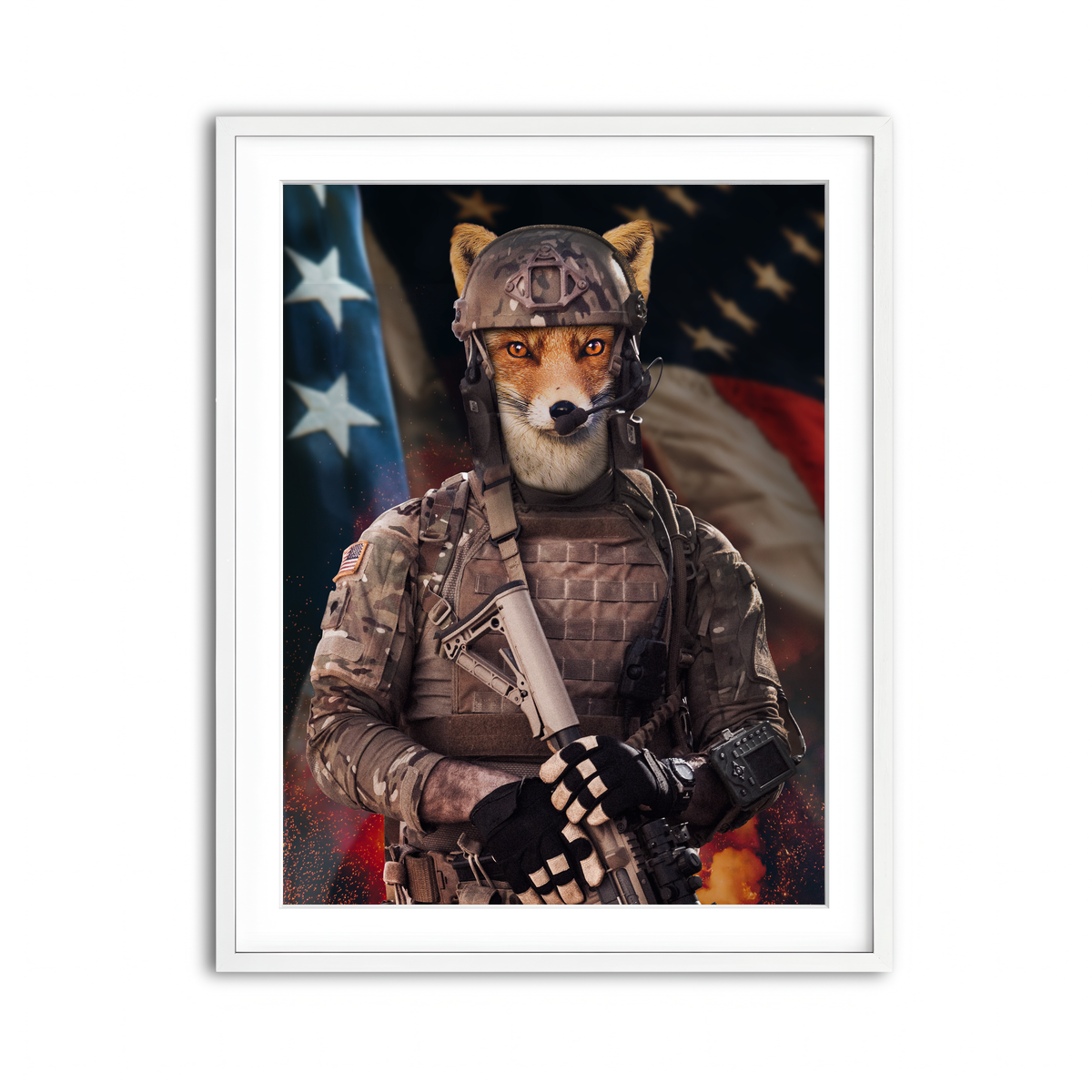 Framed Print 3x4 White