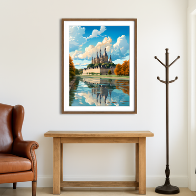 AUTO-MOCKUP ROOM | France - Chambord Castle Wall Art