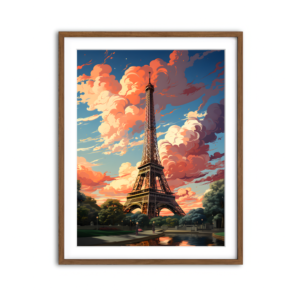Framed Print 3x4 Walnut