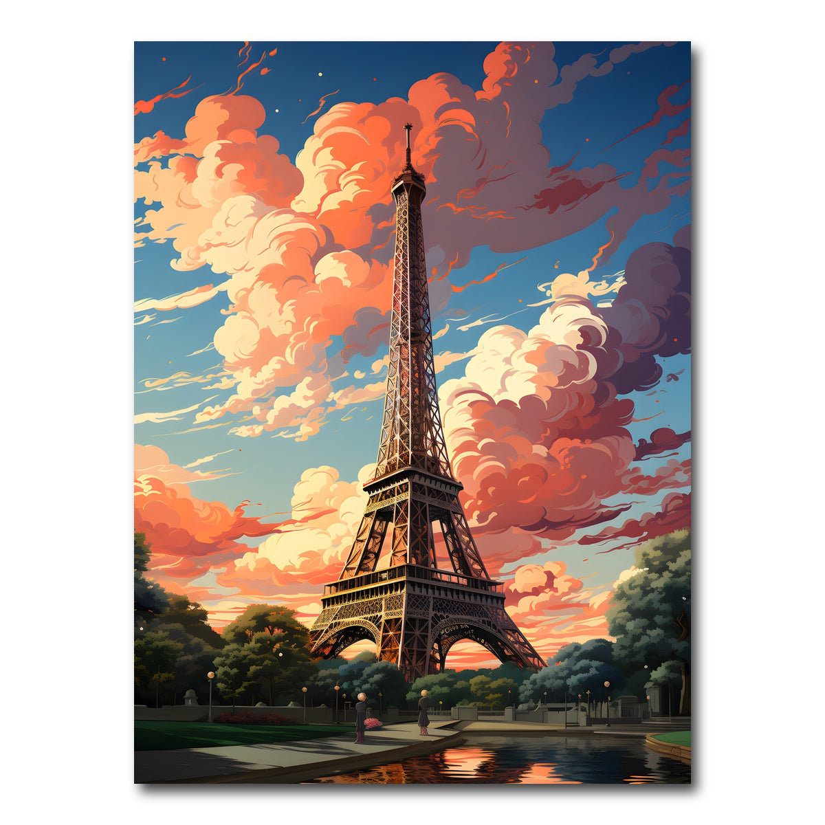AUTO-MOCKUP WHITE | France - Eiffel | 1 Piece | Gallery Wrap Canvas | group=3x4