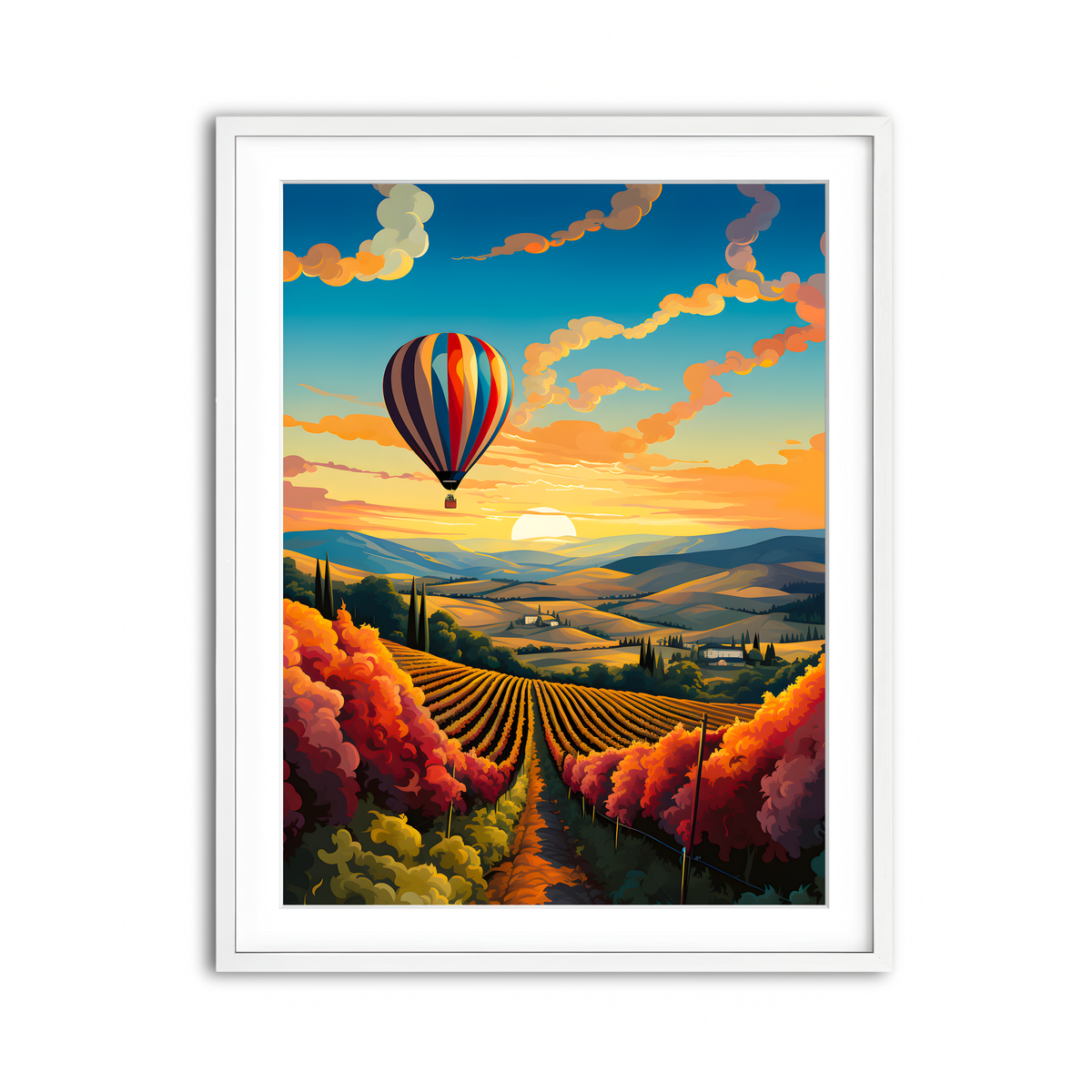 Framed Print 3x4 White