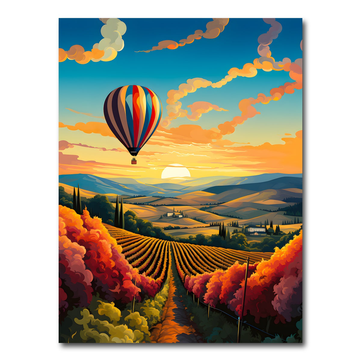 AUTO-MOCKUP WHITE | France - French Vineyards | 1 Piece | Gallery Wrap Canvas | group=3x4