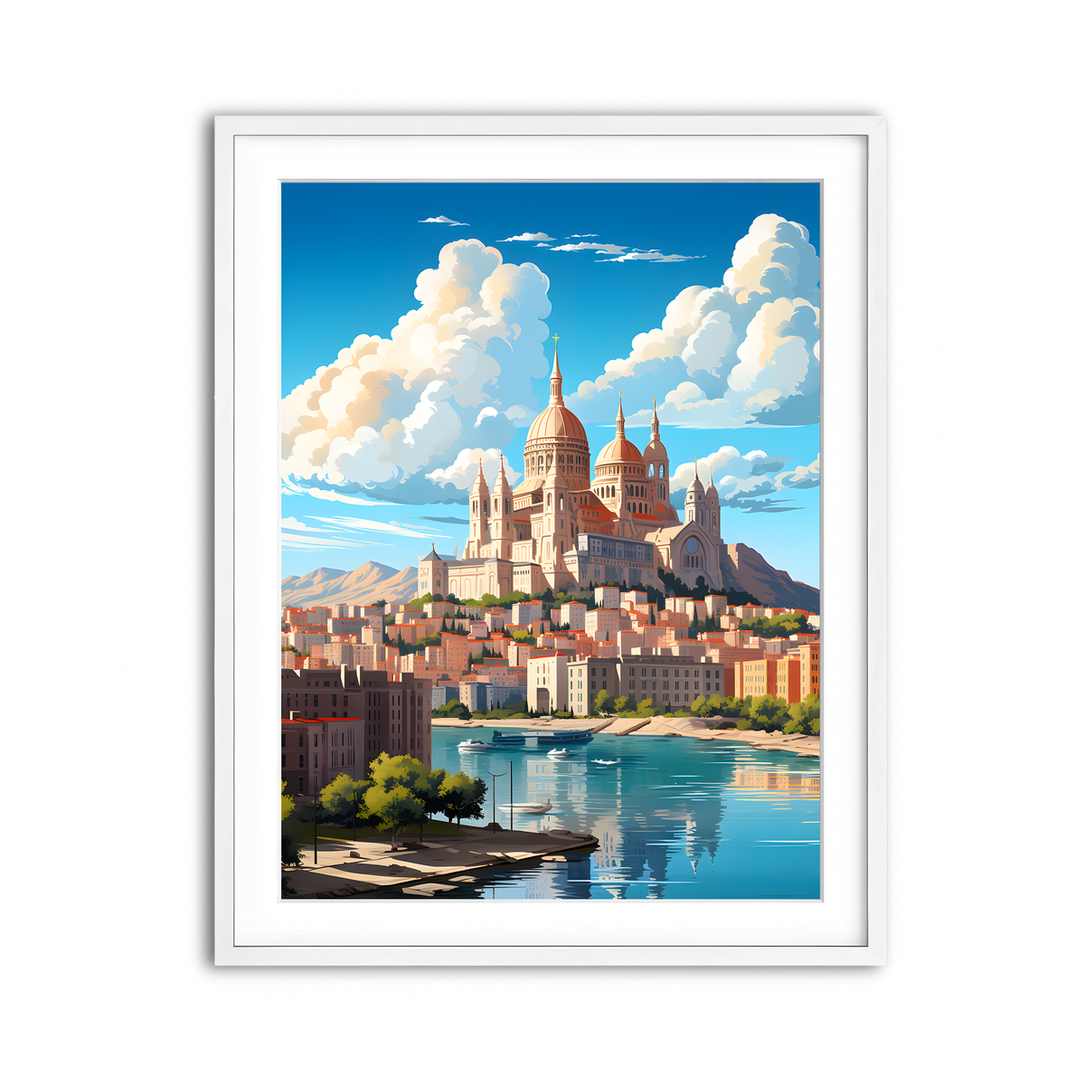 Framed Print 3x4 White