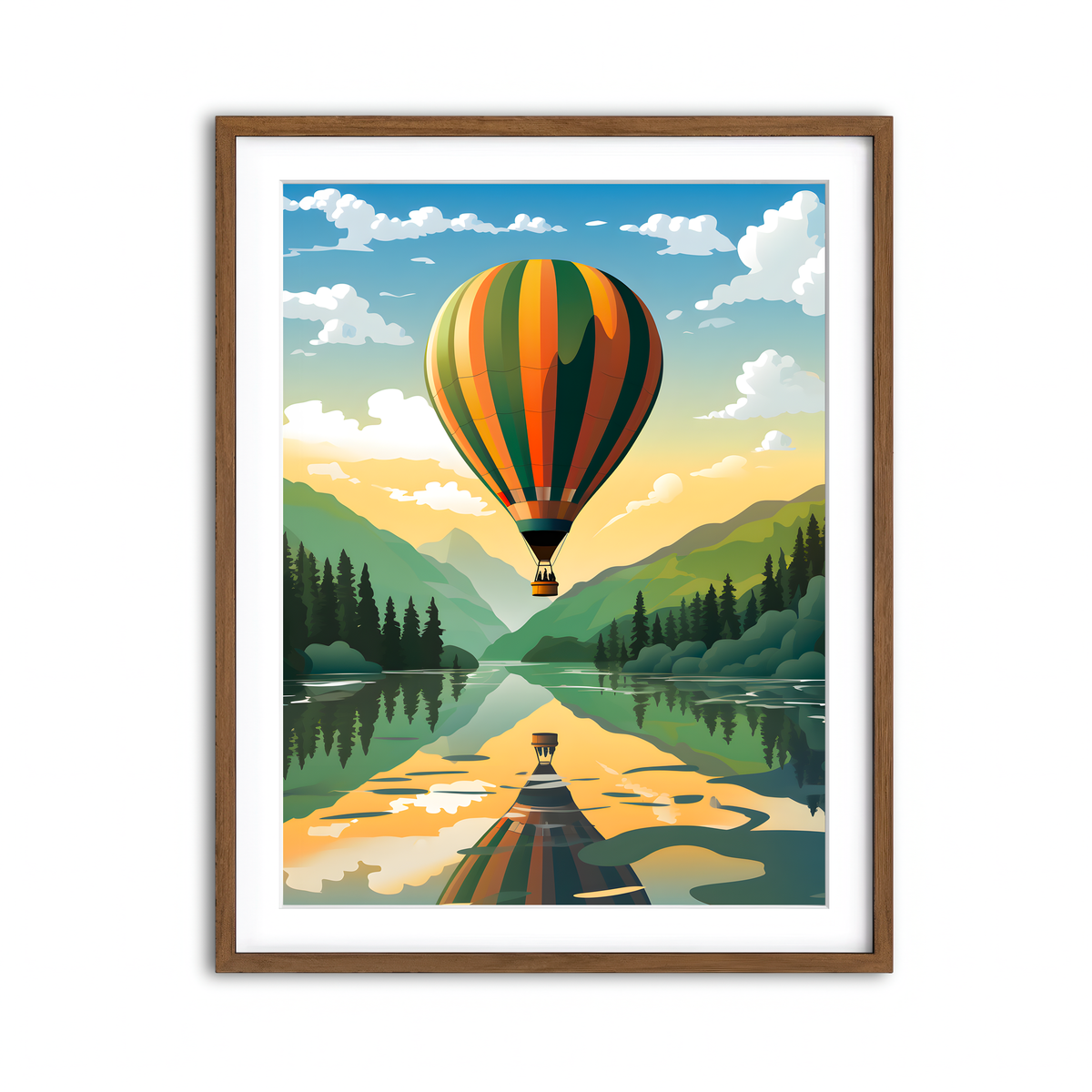 Framed Print 3x4 Walnut