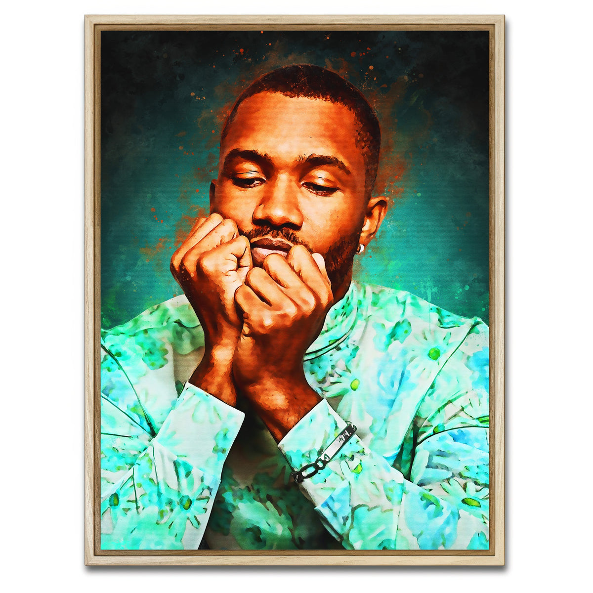 AUTO-MOCKUP WHITE | Frank Ocean | 1 Piece | Natural Framed Canvas | group=3x4