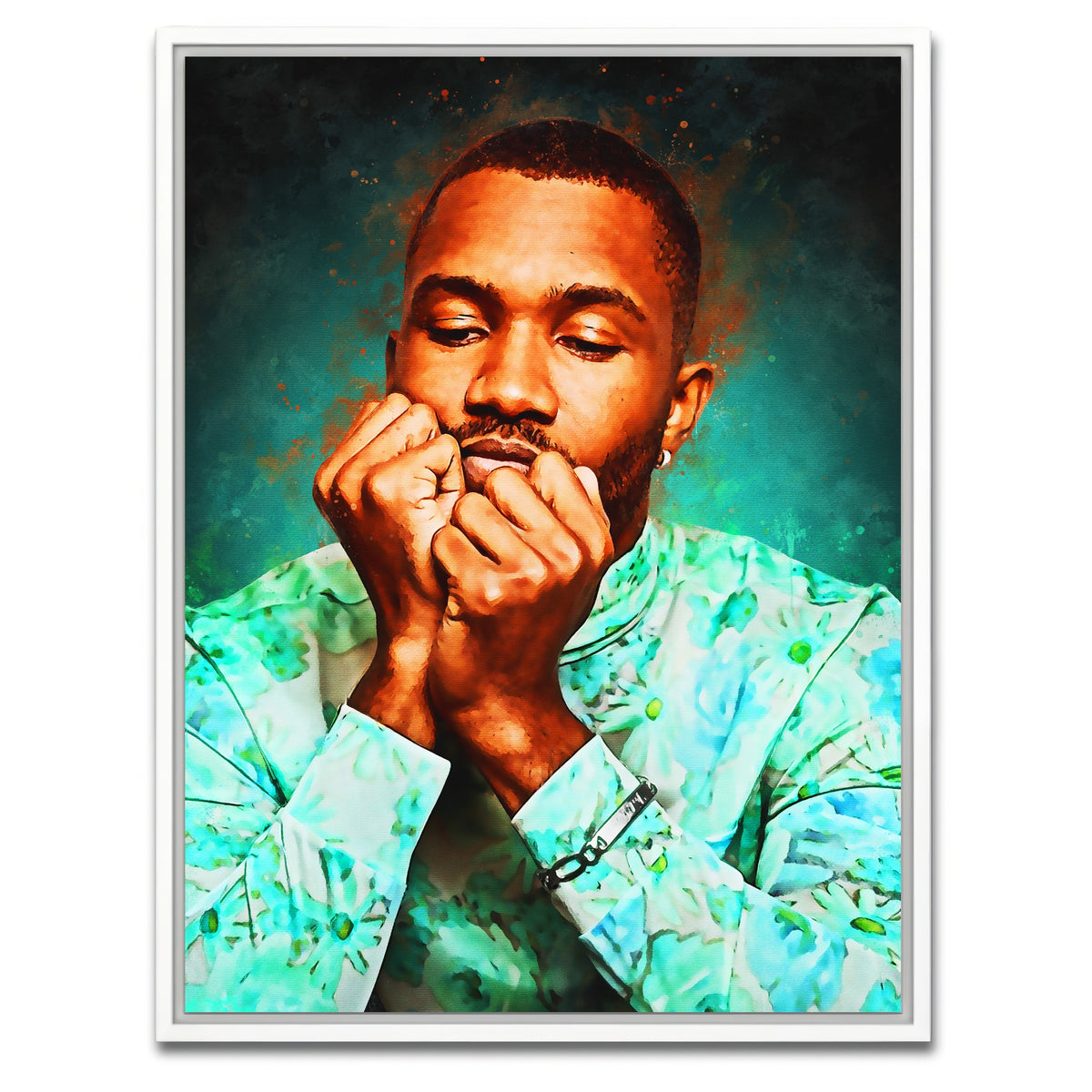 AUTO-MOCKUP WHITE | Frank Ocean | 1 Piece | White Framed Canvas | group=3x4